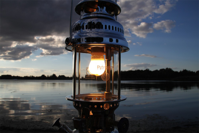 Paraffin Lamp HK500, Chrome