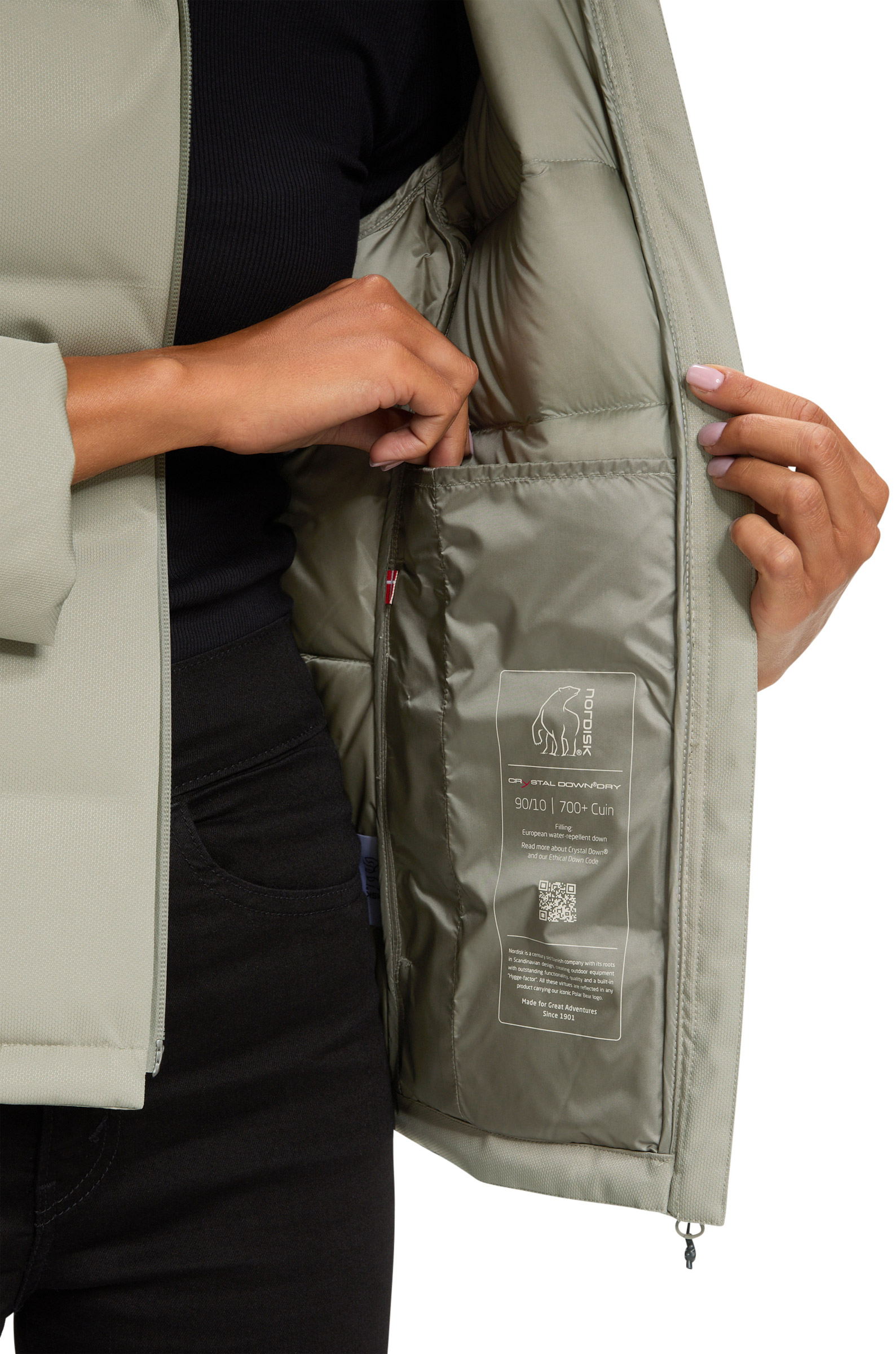 Moana Bonded Hardshell Down Jacket Dame