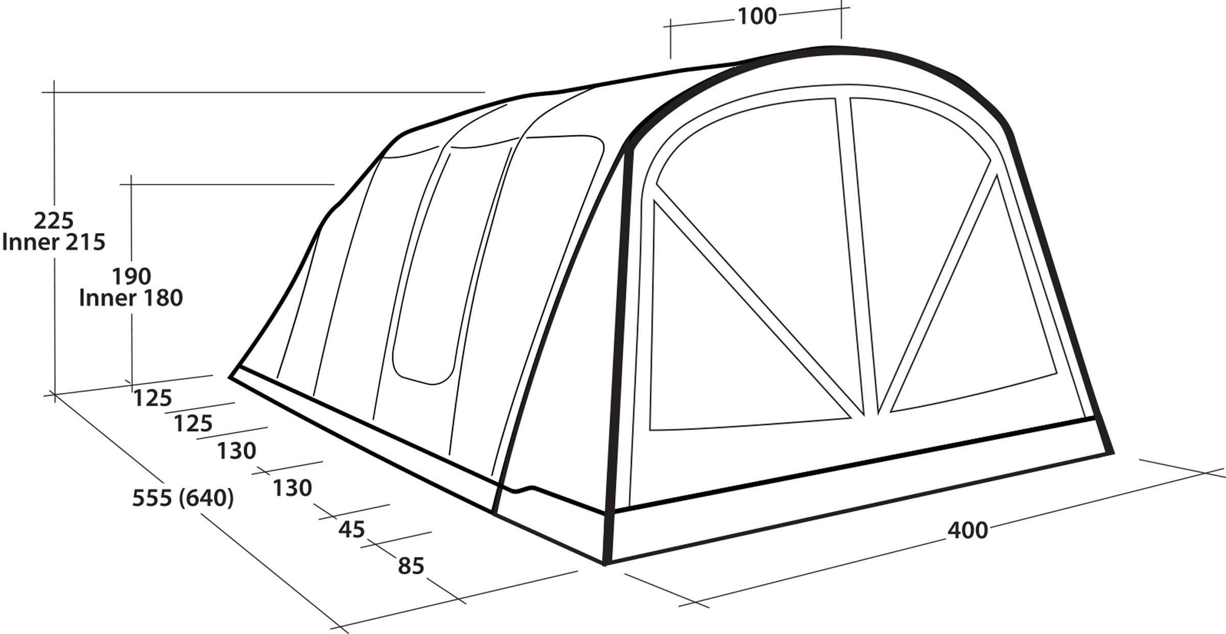 Florida 6 Lufttelt, 6-Personers Telt