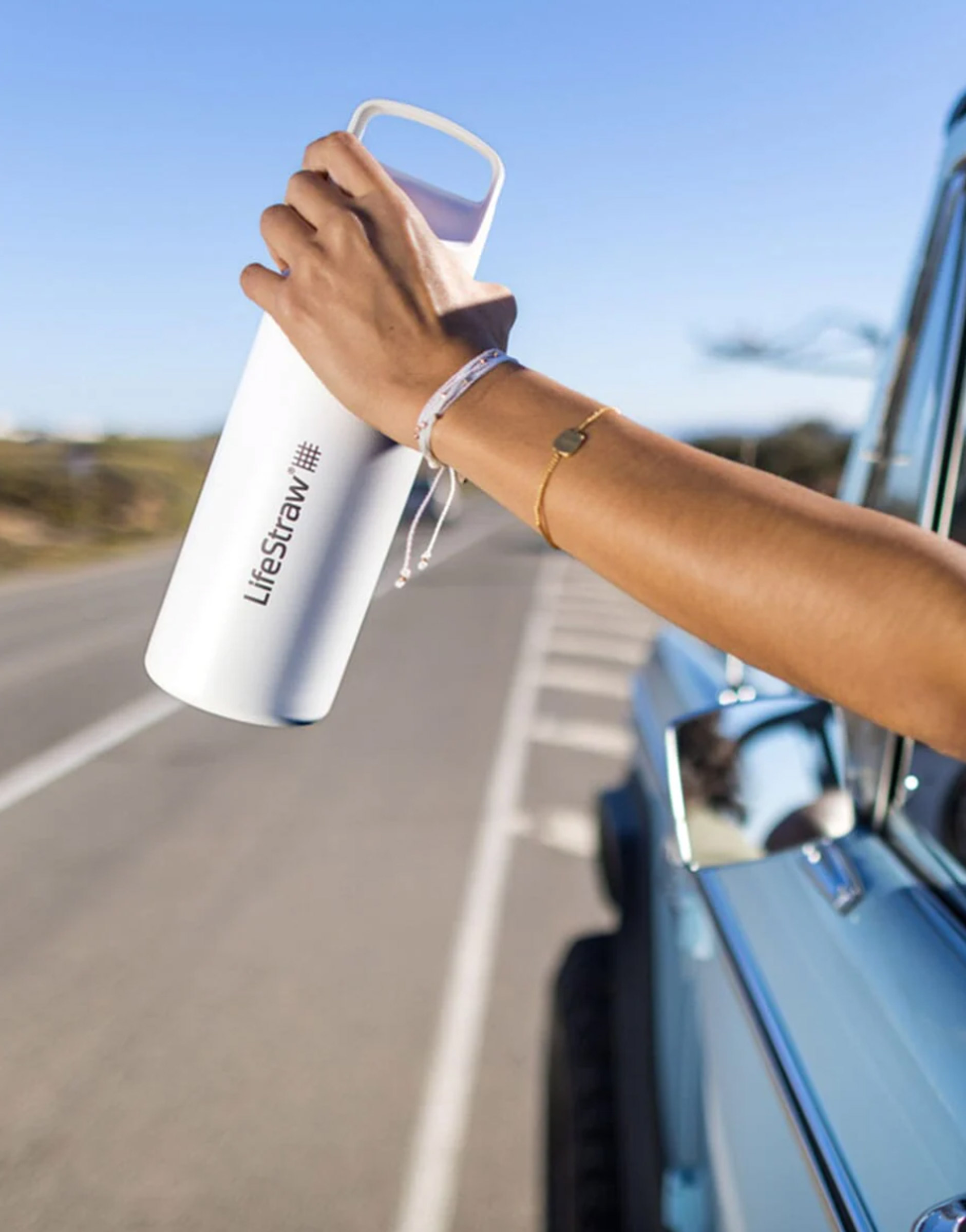 Go 0.7 ltr Stålflaske med Vandrensning