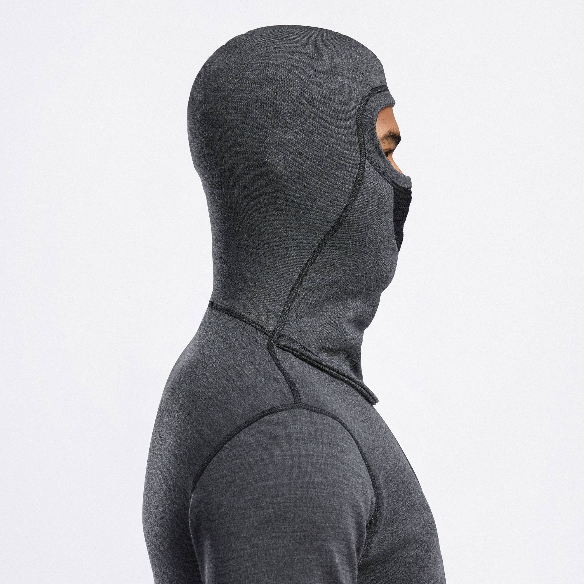 WarmWool Hood Sweater with Zip Herre