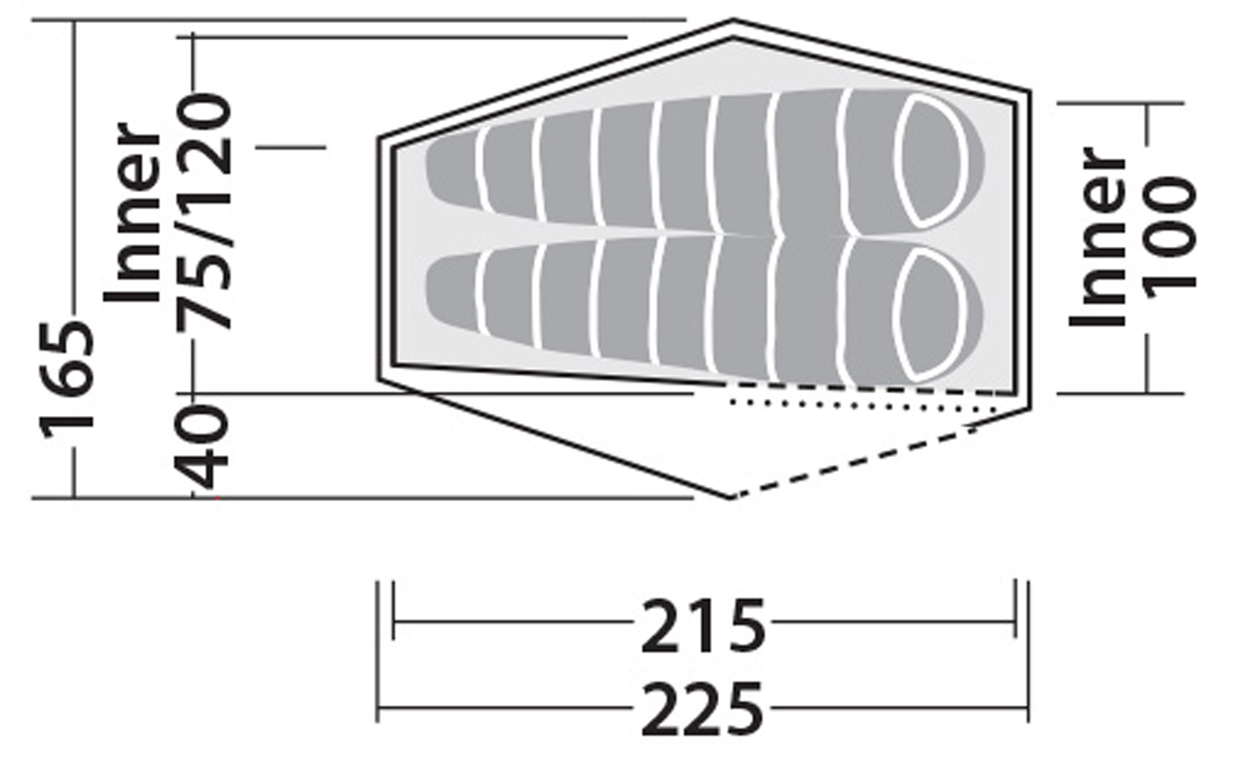 Chaser 2 LW, 2-Personers Telt