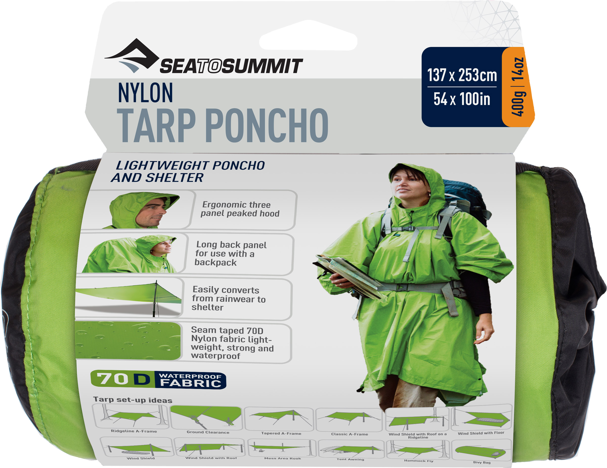 Nylon Tarp 70D Poncho