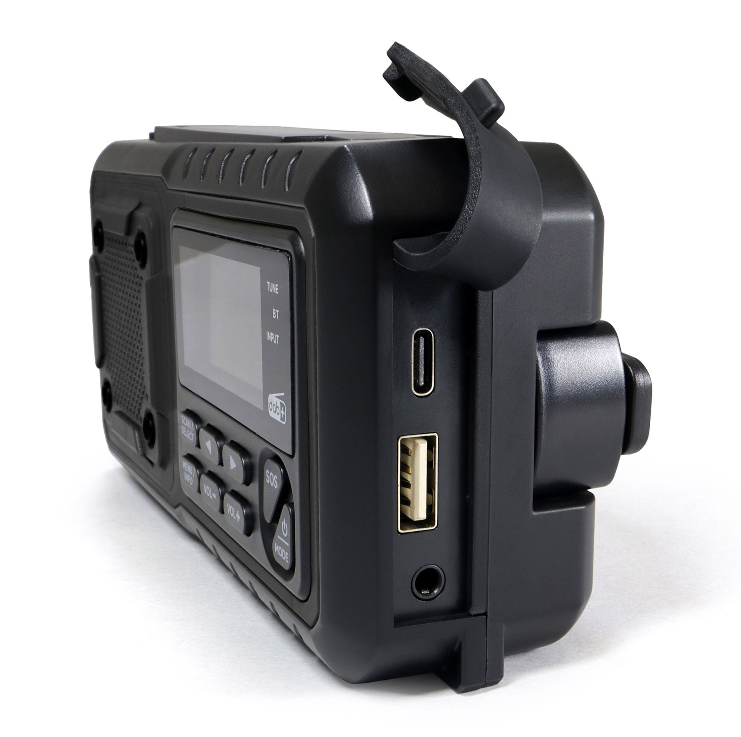 Crank Radio Multi DAB+ Nødradio med Håndsving