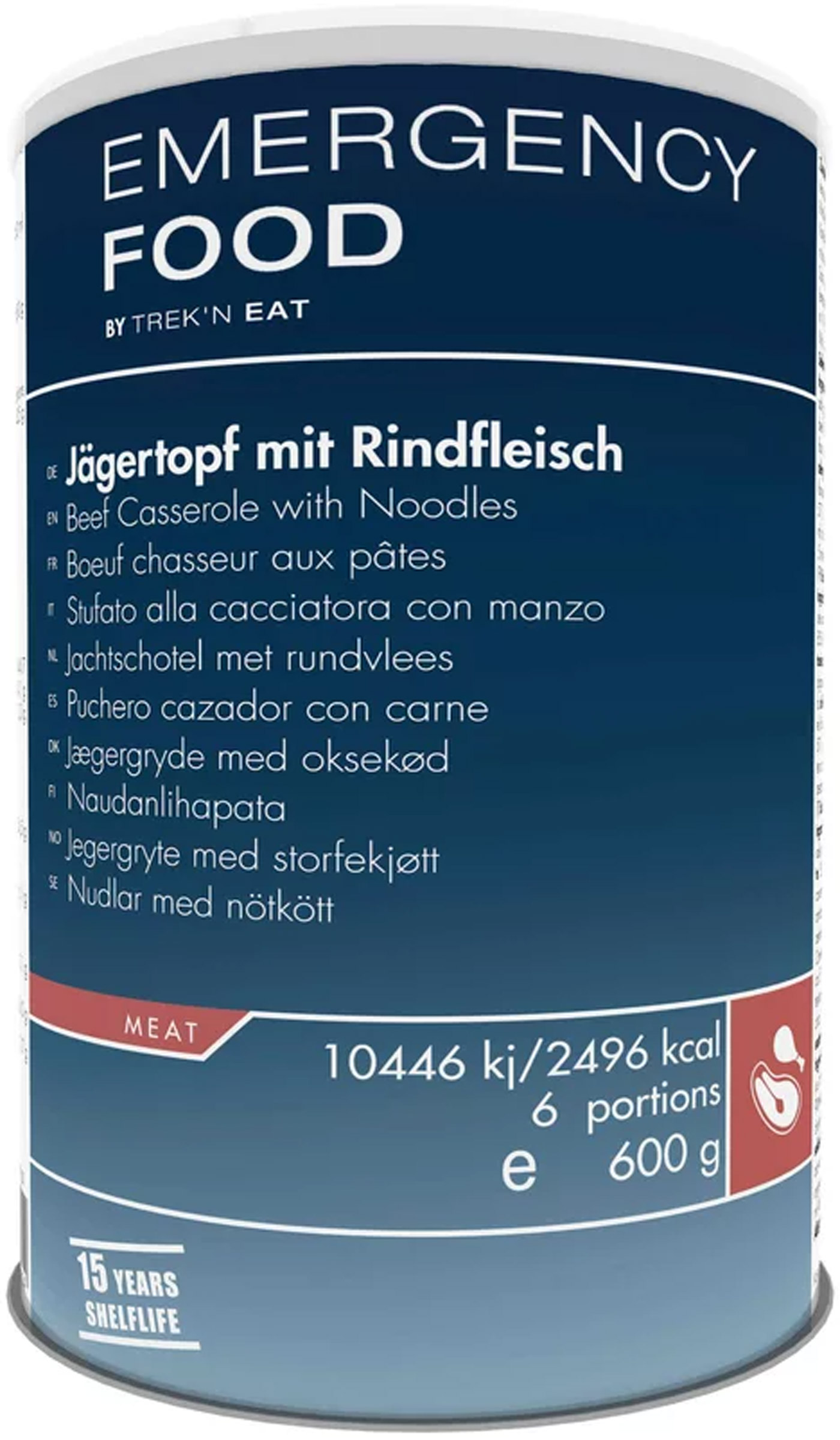 Emergency Food Beef Casserole with Noodles, 6 portioner Trek'n Eat kogegrej