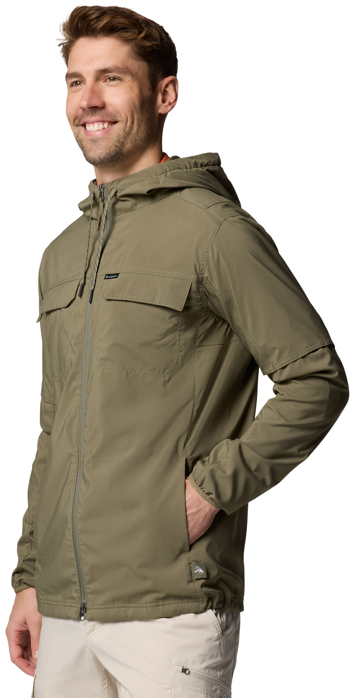 Skien Valley Hooded LS Shirt Herre