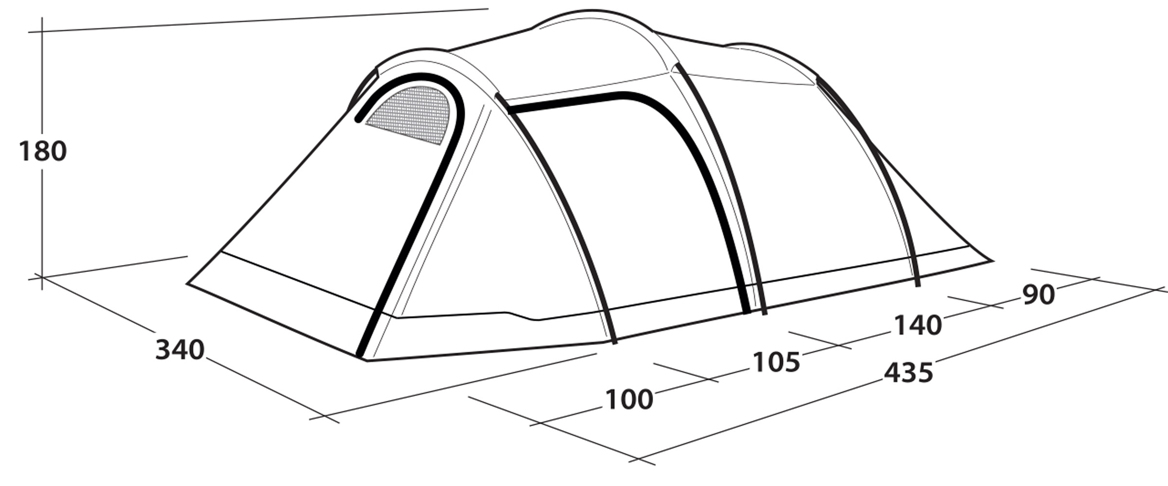 Earth 5 Plus, 5-Personers Telt