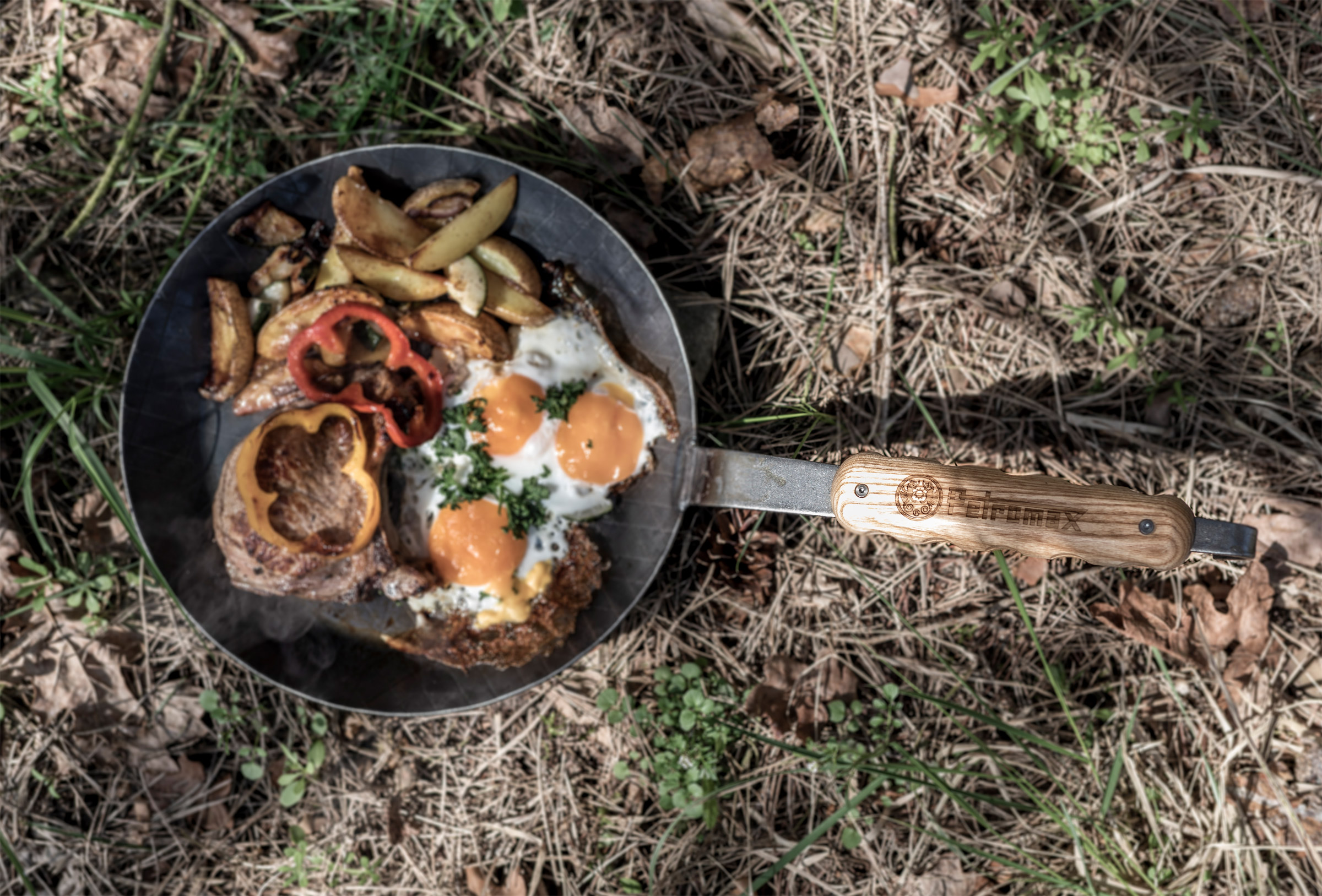 Wooden Handle For Wrought-Iron Pans