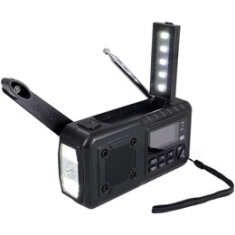 Origin Outdoors Crank Radio Multi DAB+ Nødradio med Håndsving Sort Radioer