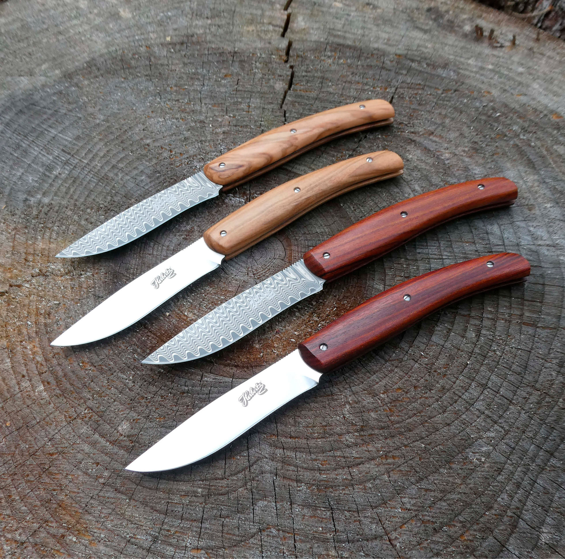 Drop Point Sandalwood AISI 440 Foldekniv