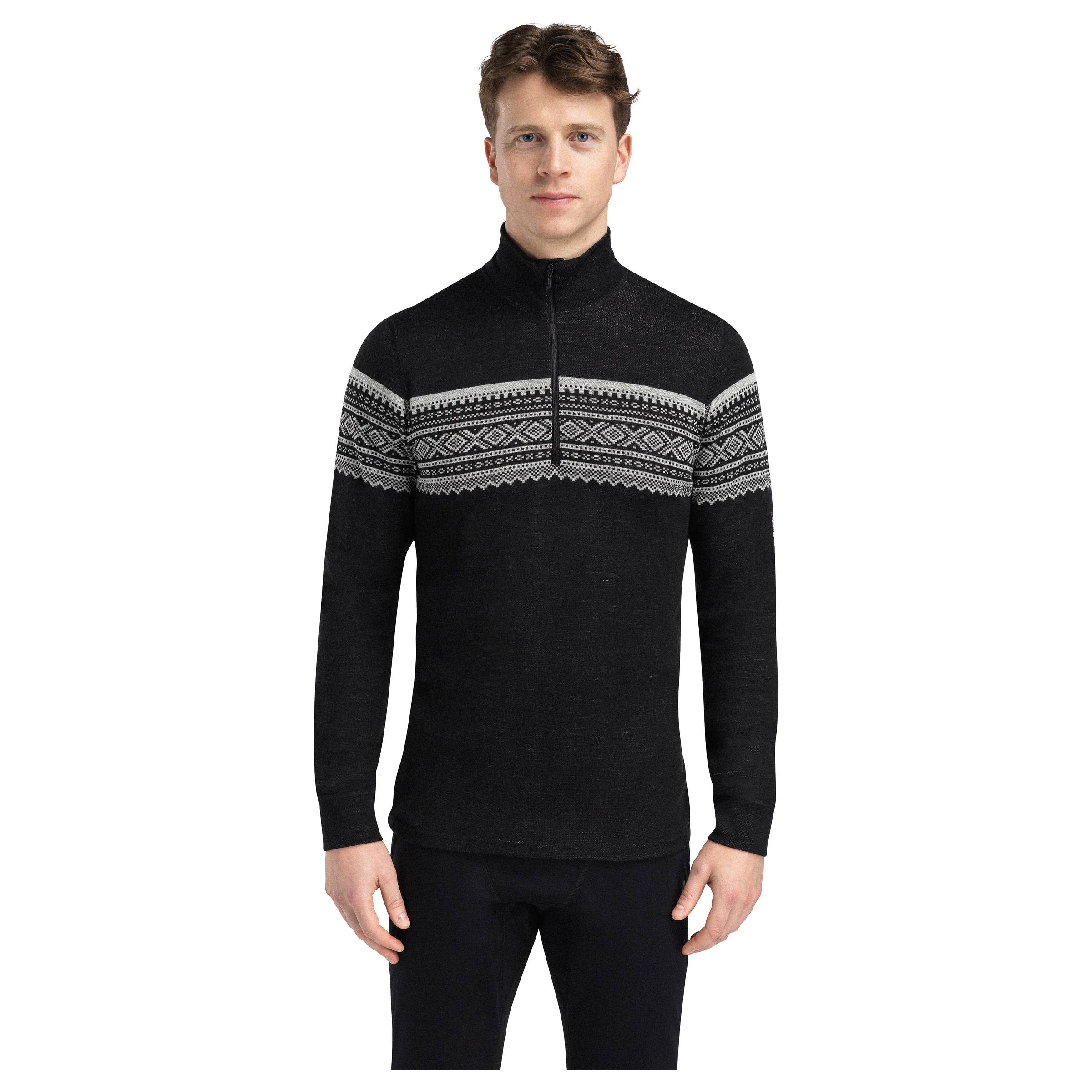 DesignWool Marius Mock Neck with Zip Herre Aclima herre