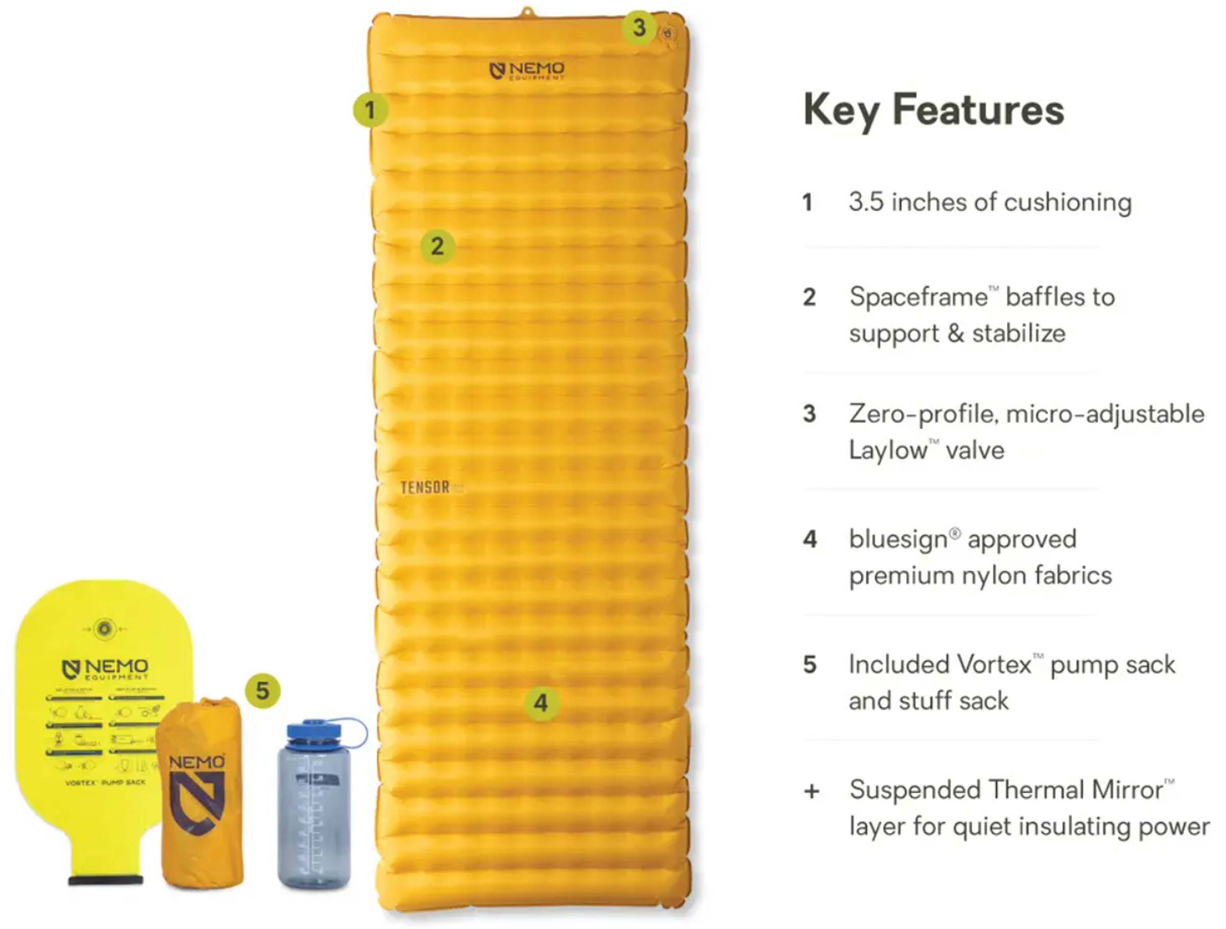 Tensor Trail Regular Wide Oppusteligt Liggeunderlag