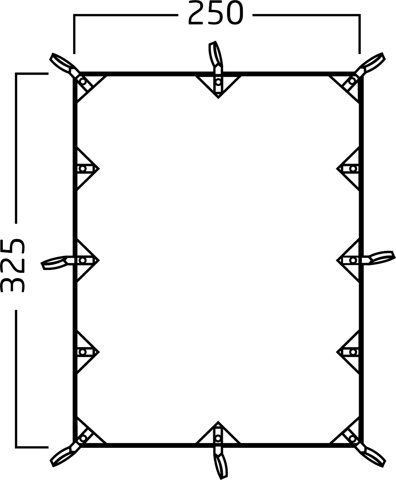 Kari 8 m2 Technical Cotton Tarp