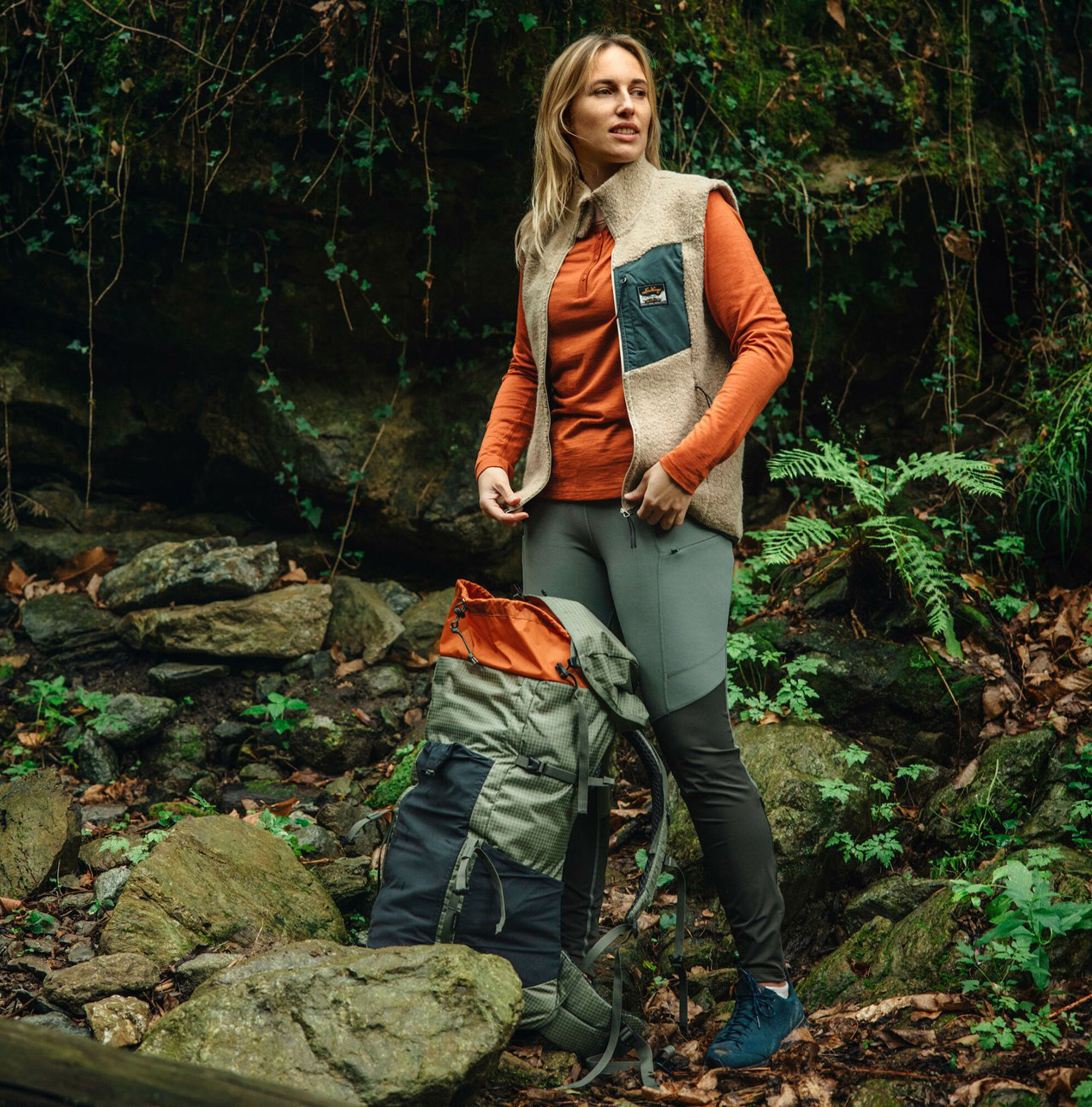 Flok Wool Pile Vest Dame