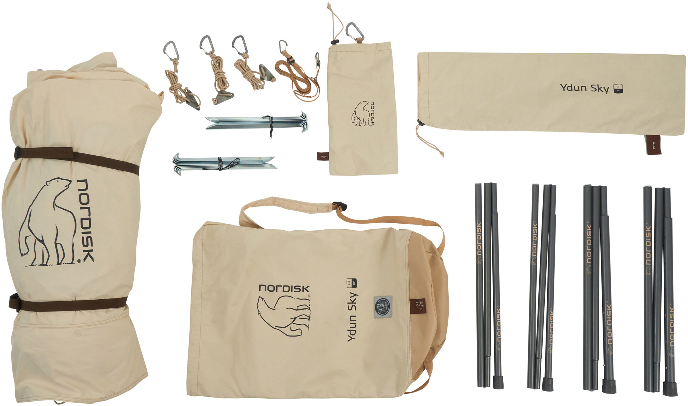 Ydun Sky 5.5 Technical Cotton, 4-Personers Bomuldstelt