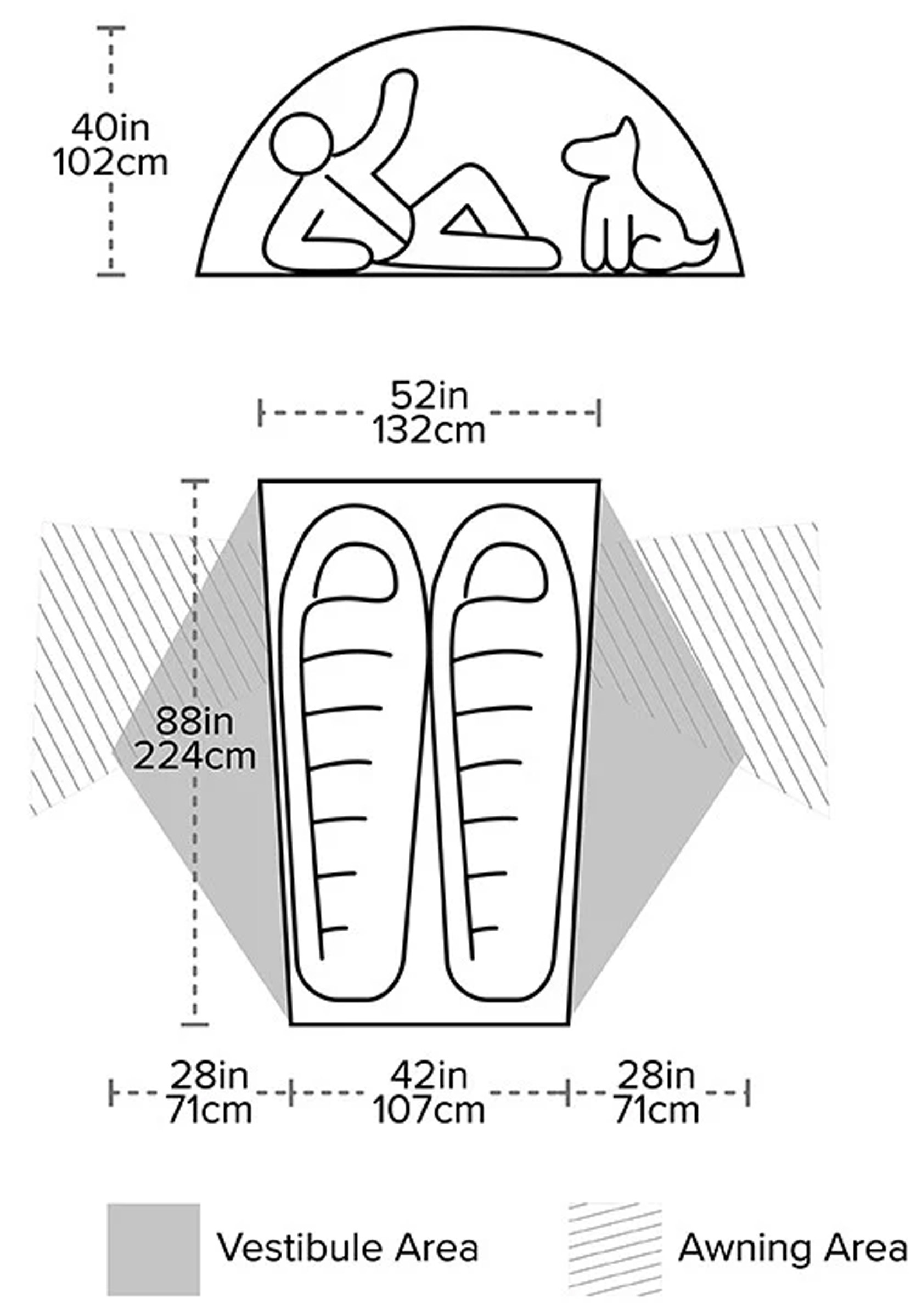 Copper Spur UL2 Bikepack, 2-Personers Telt