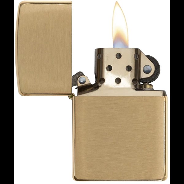 Classic Brushed Brass Lighter