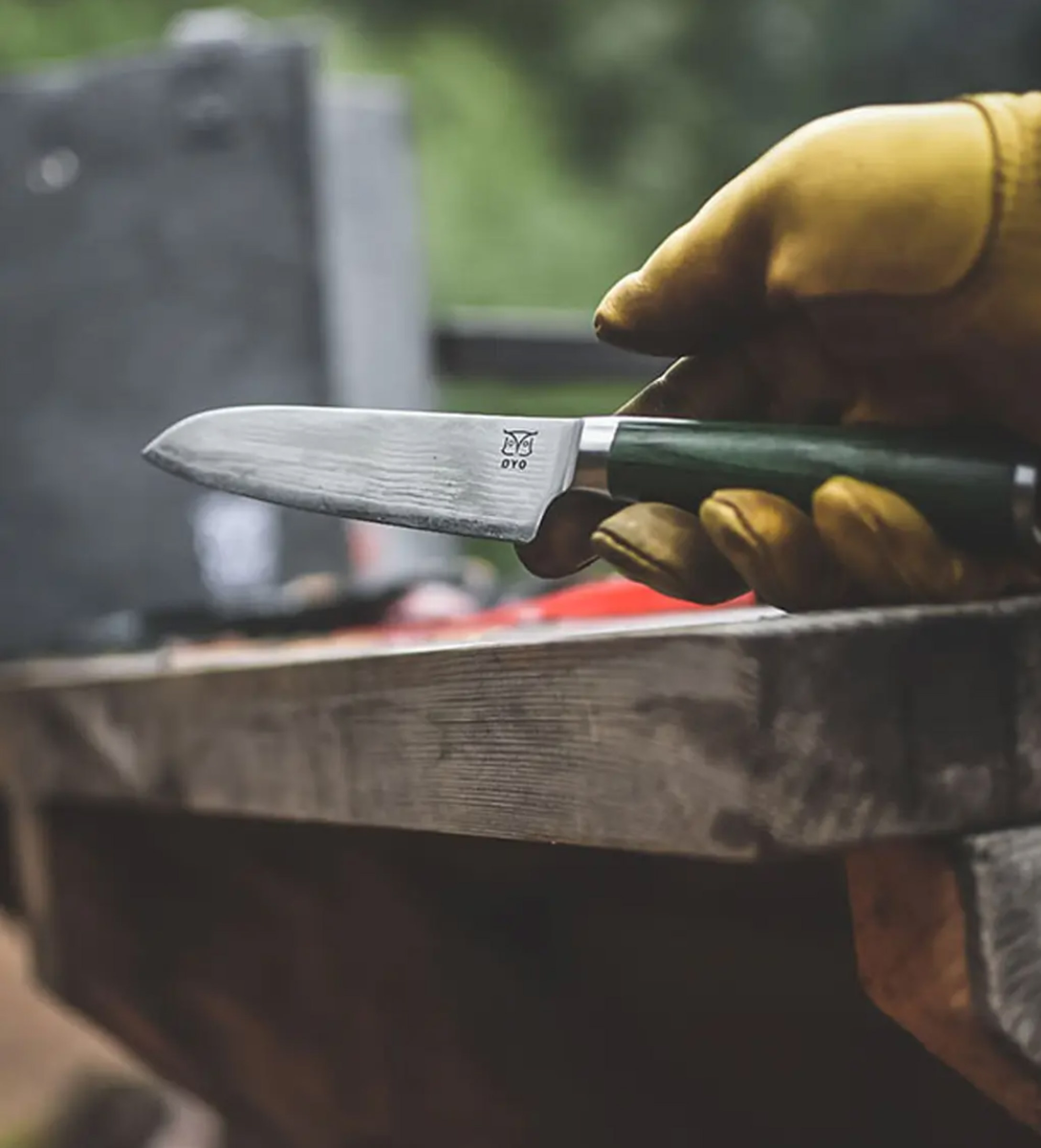 Smaragd Damask Santoku All-Round Knife