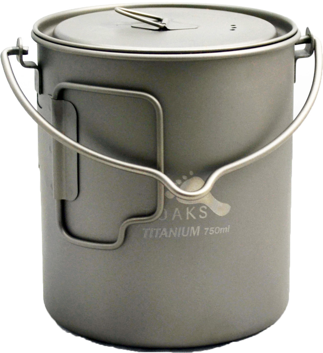 Titanium 750 ml Pot with Bail Handle