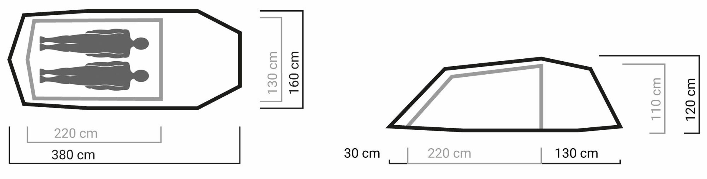 Seeker Breheimen 2, 2-Personers Telt