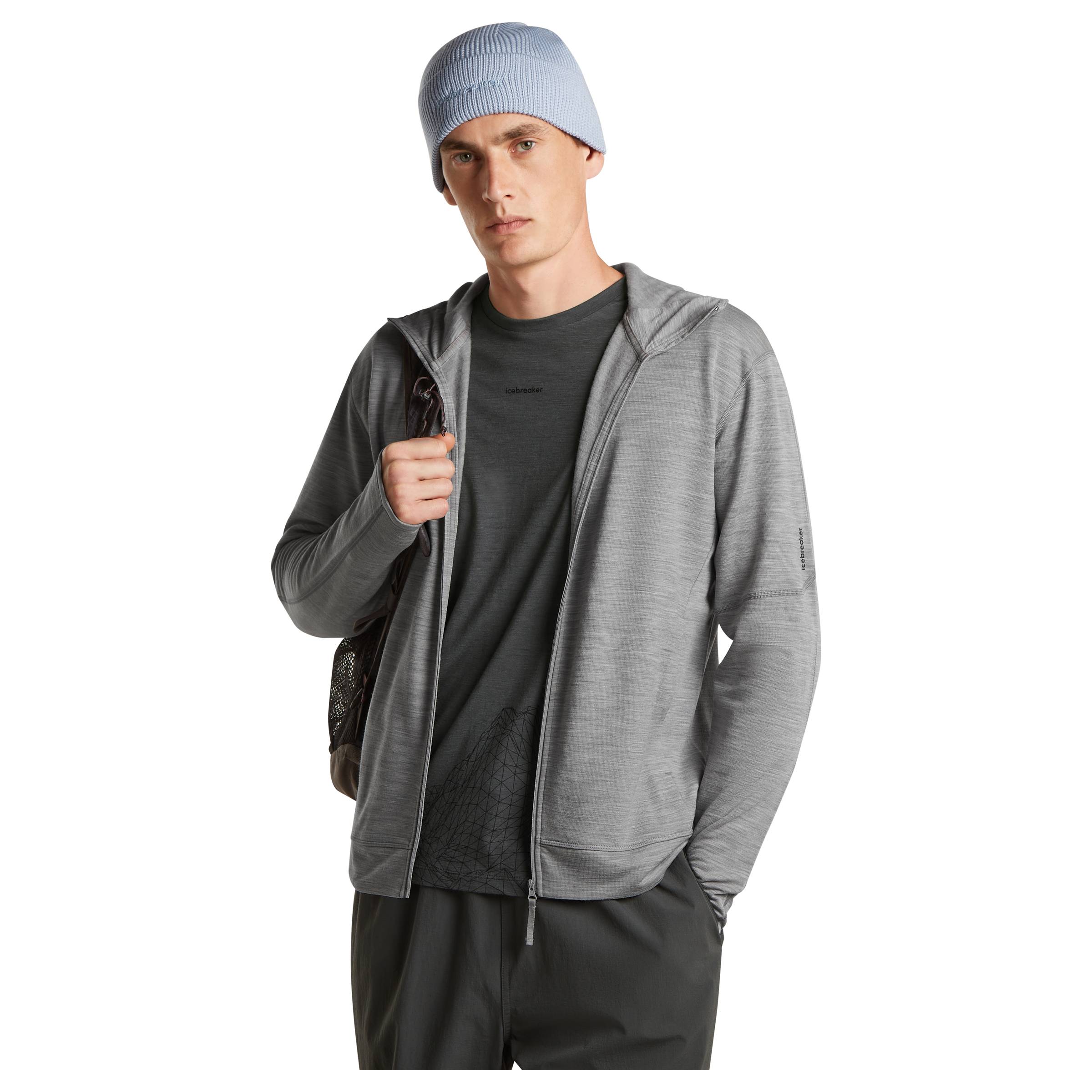 Merino 360 Realfleece Elemental LS Zip Hoodie Herre