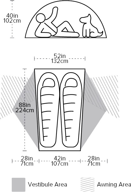 Copper Spur HV UL2, 2-Personers Telt