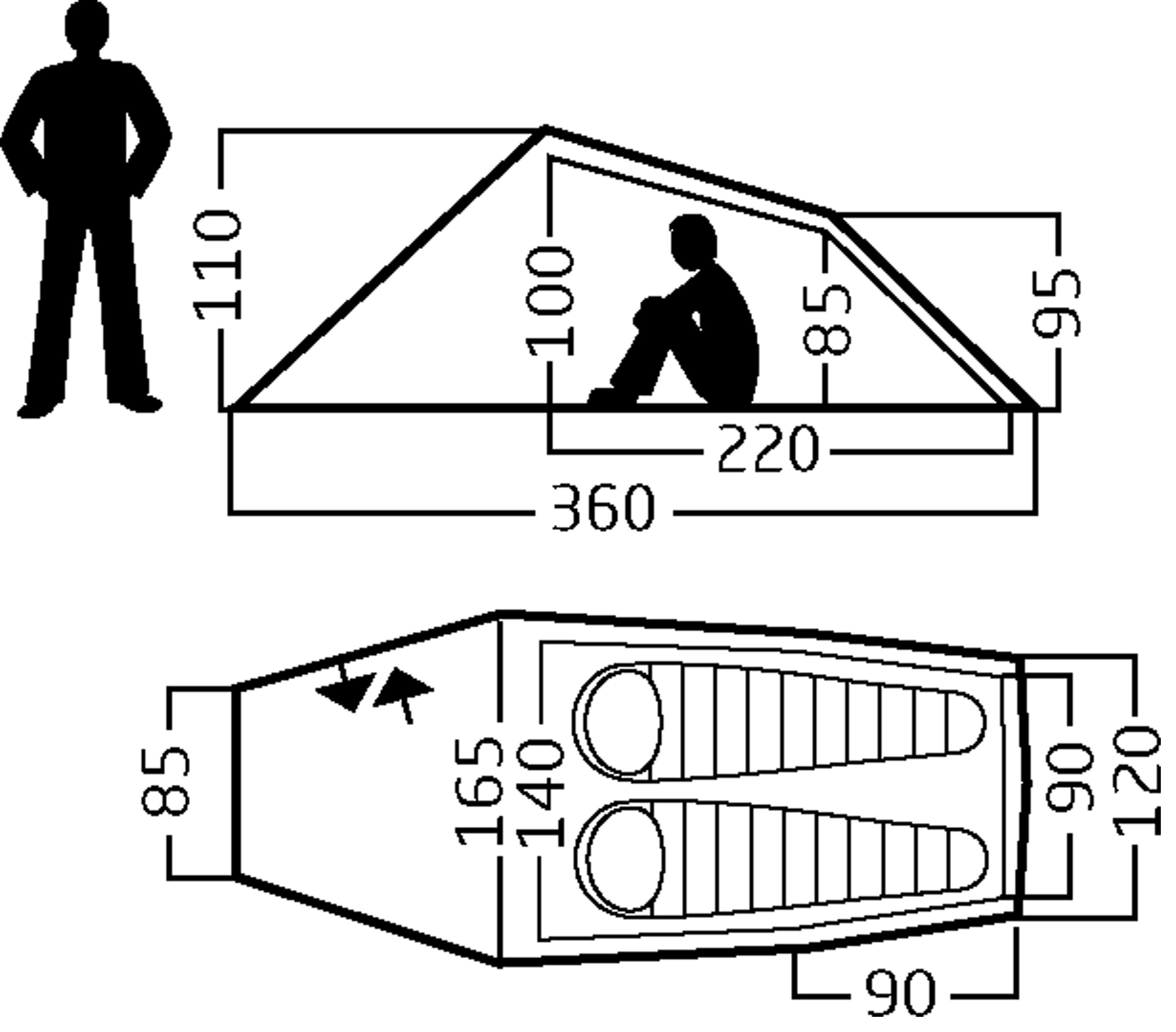 Halland 2 LW 2.0 2-Personers Telt