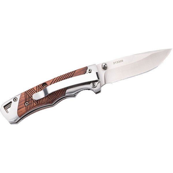 One-Handed Rosewood Folding Knife