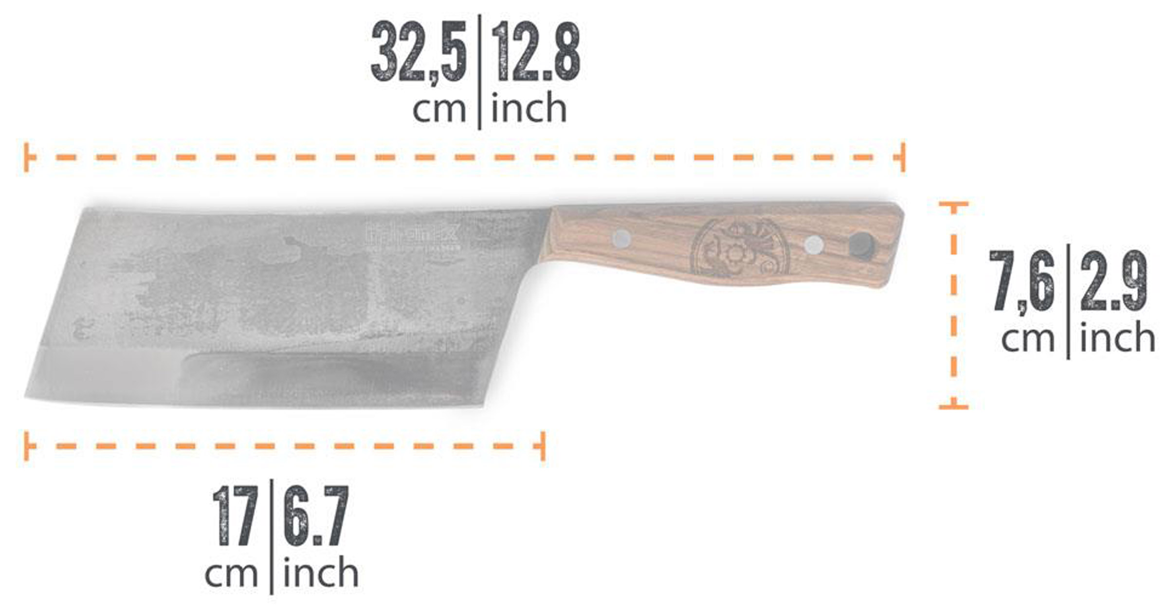 Cleaver Knife, 17 cm