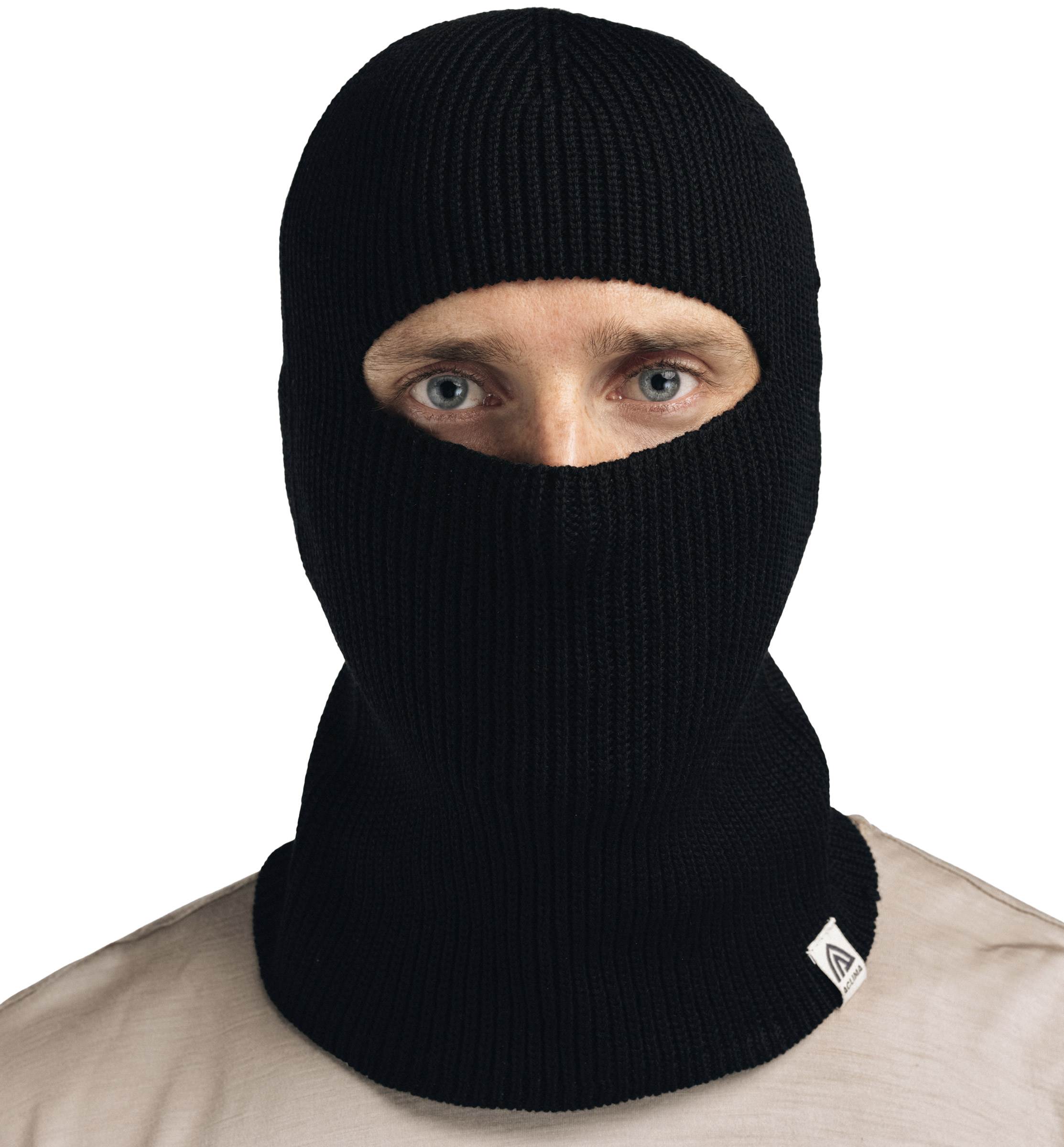 Flat Knit Balaclava Hat