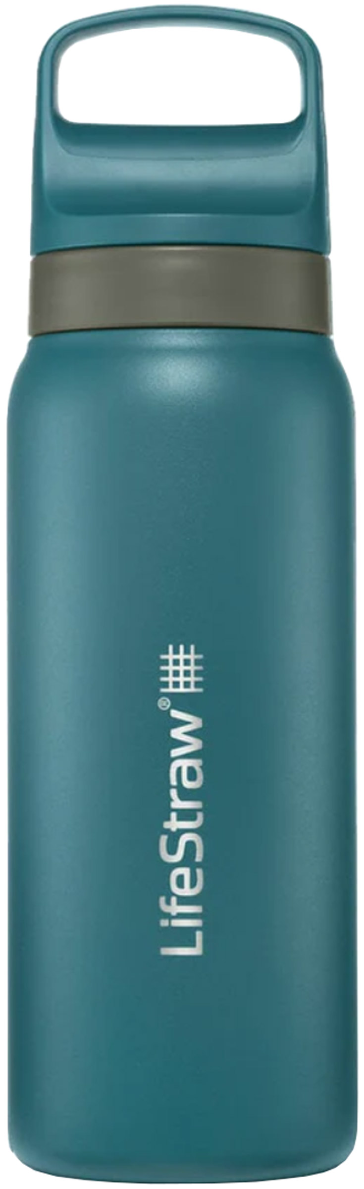 Go 0.7 ltr Stålflaske med Vandrensning LifeStraw kogegrej