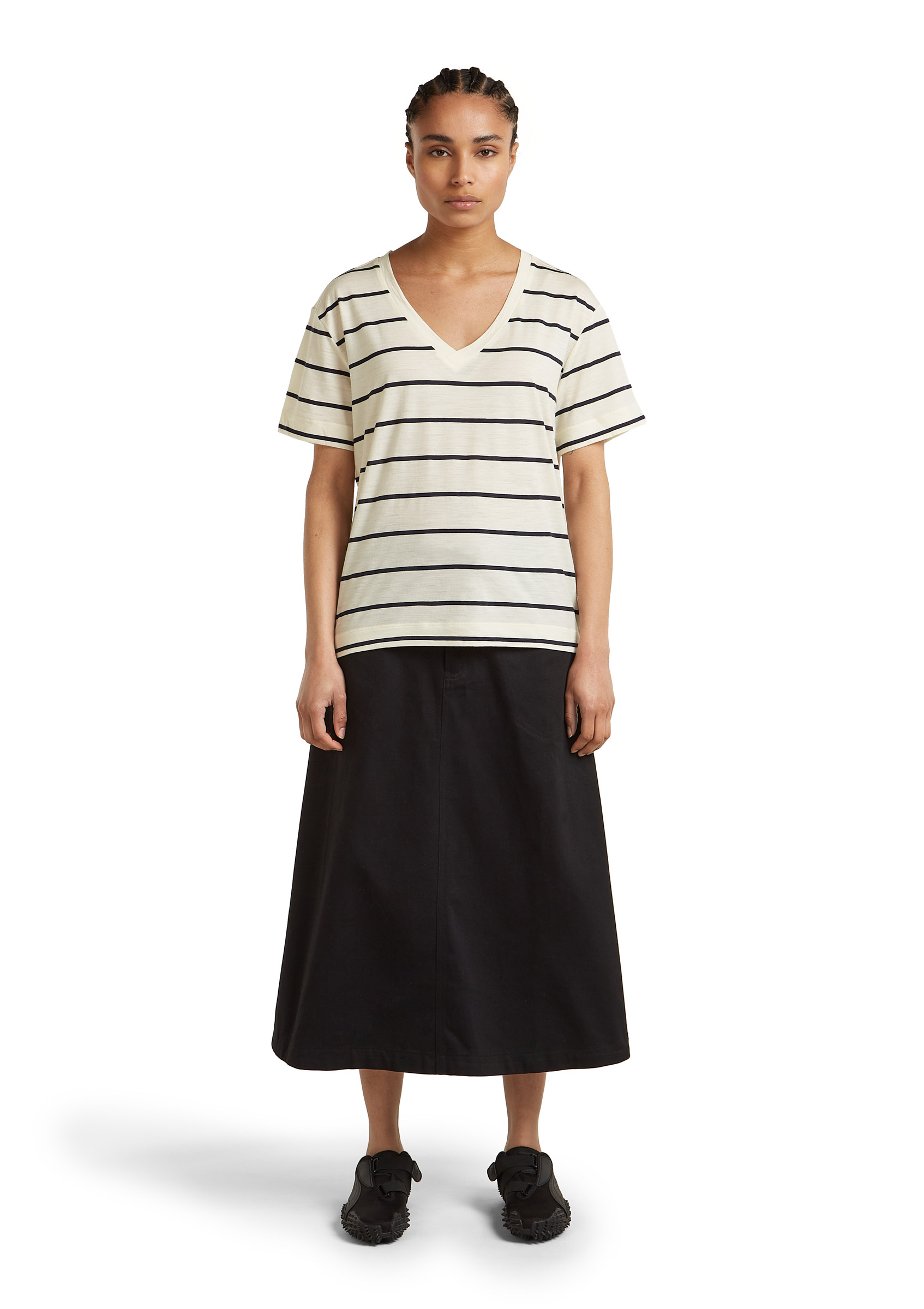 Merino 150 Tech Lite SS Relaxed V Neck Tee Dame