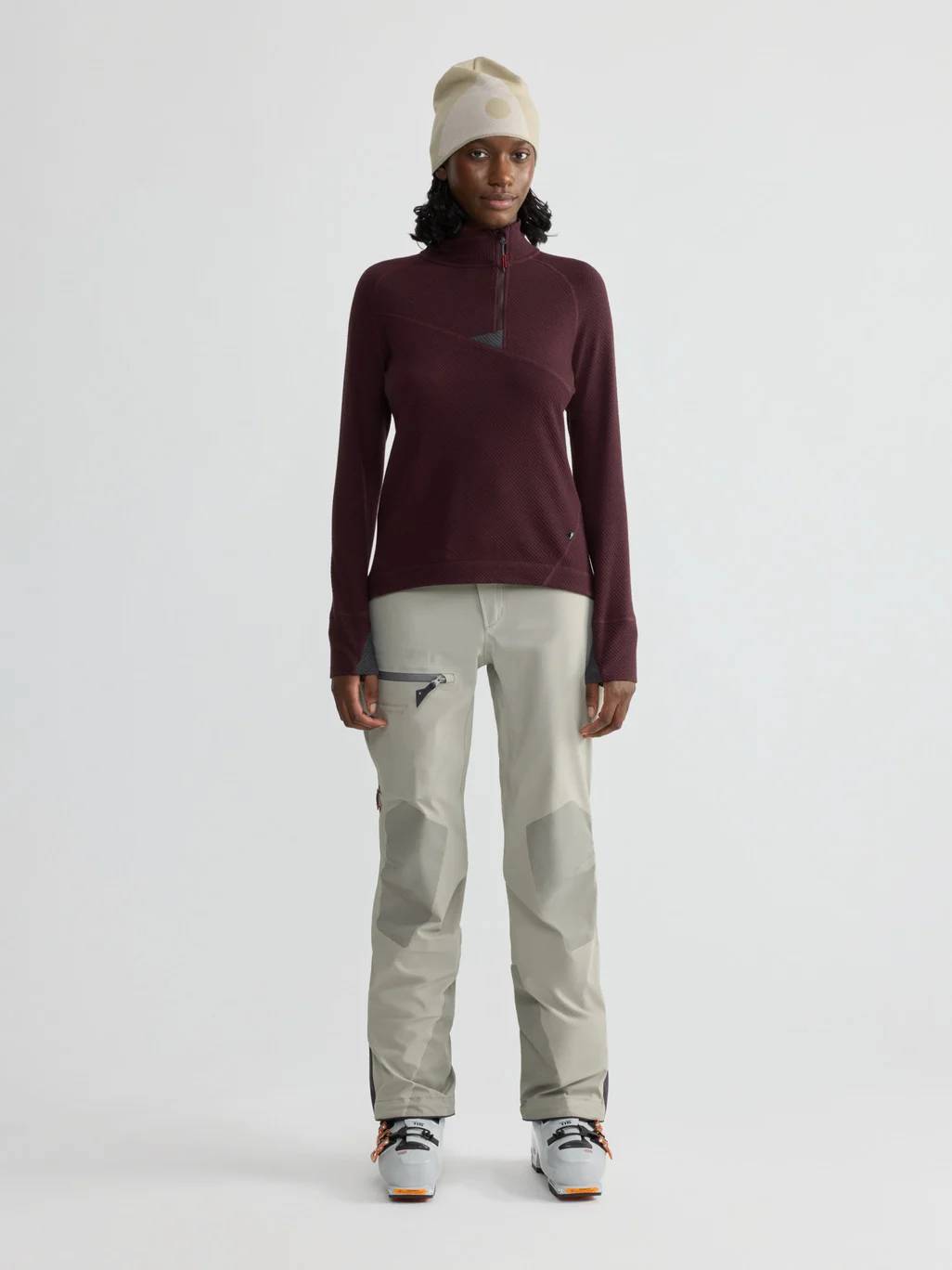 Huge Half Zip Sweater Dame