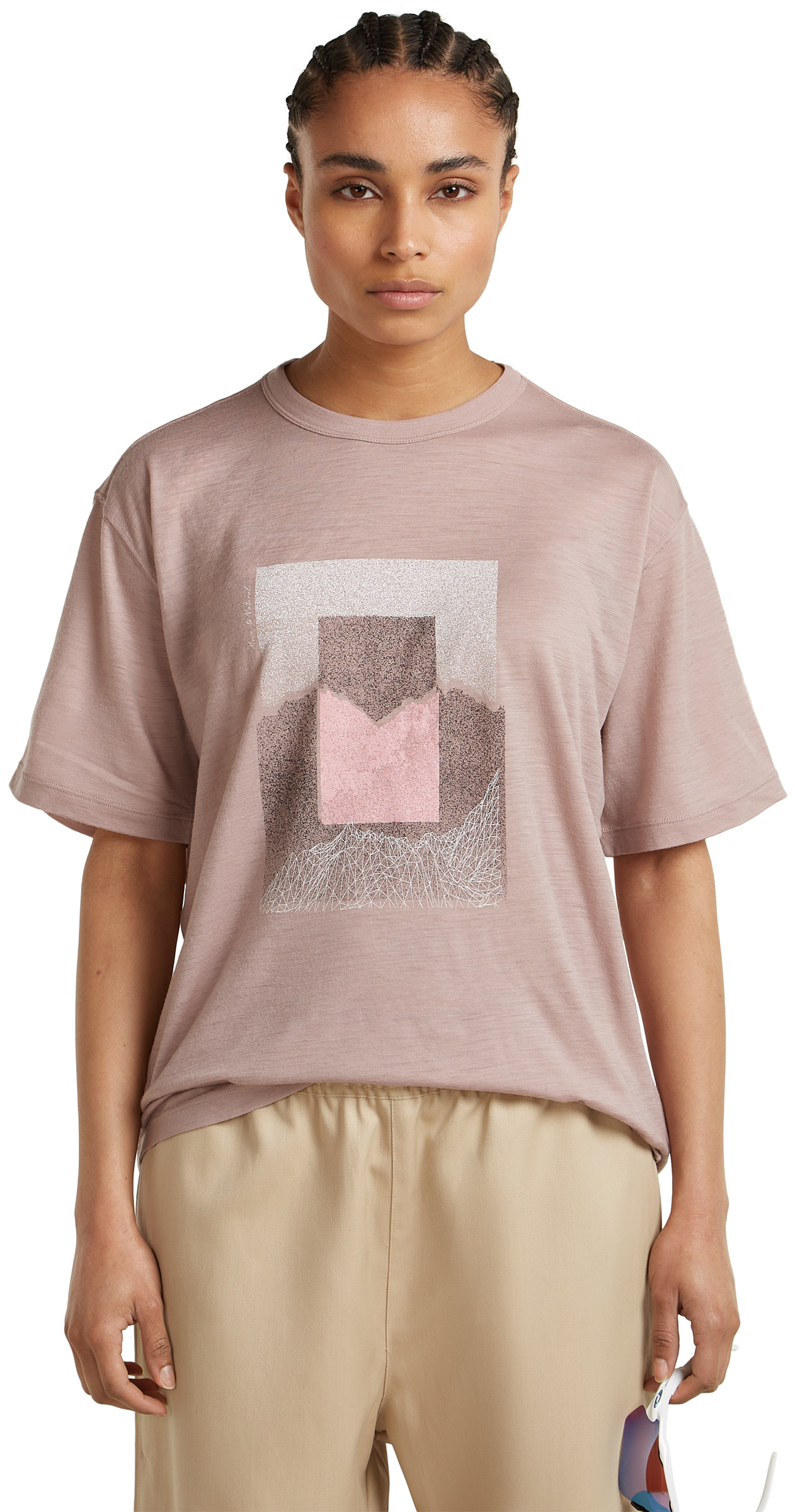 Merino 150 Tech Lite SS Relaxed Tee Mountain Shift Dame Icebreaker brands