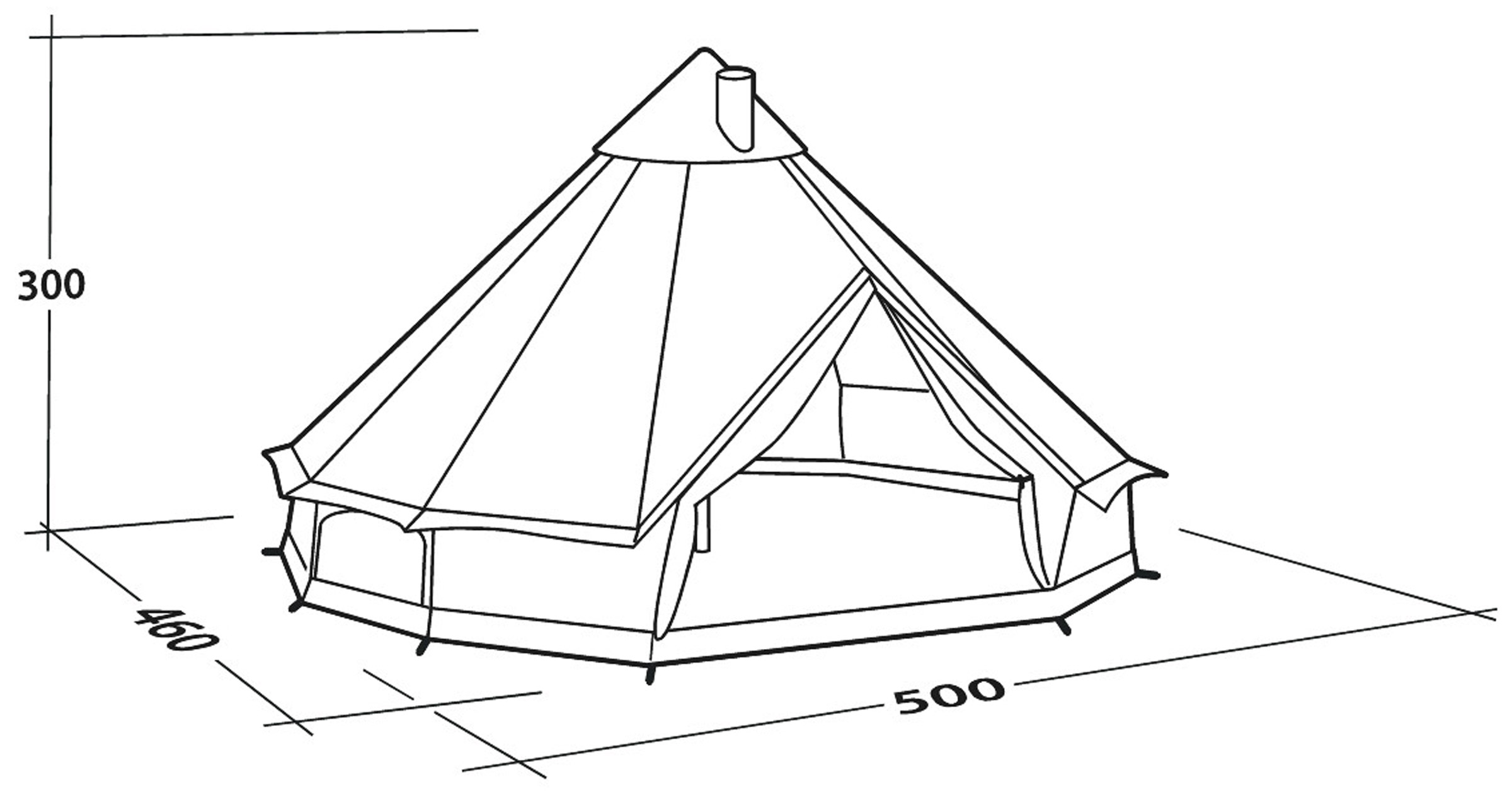 Klondike 10 Grande PRS, 10-Personers Tipitelt