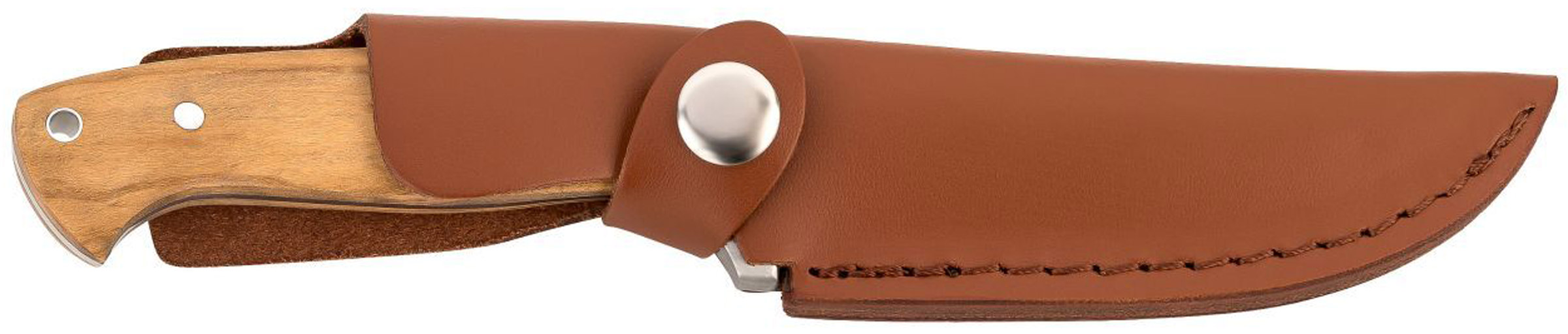 Drop Point Olive Wood Belt Knife AISI 420