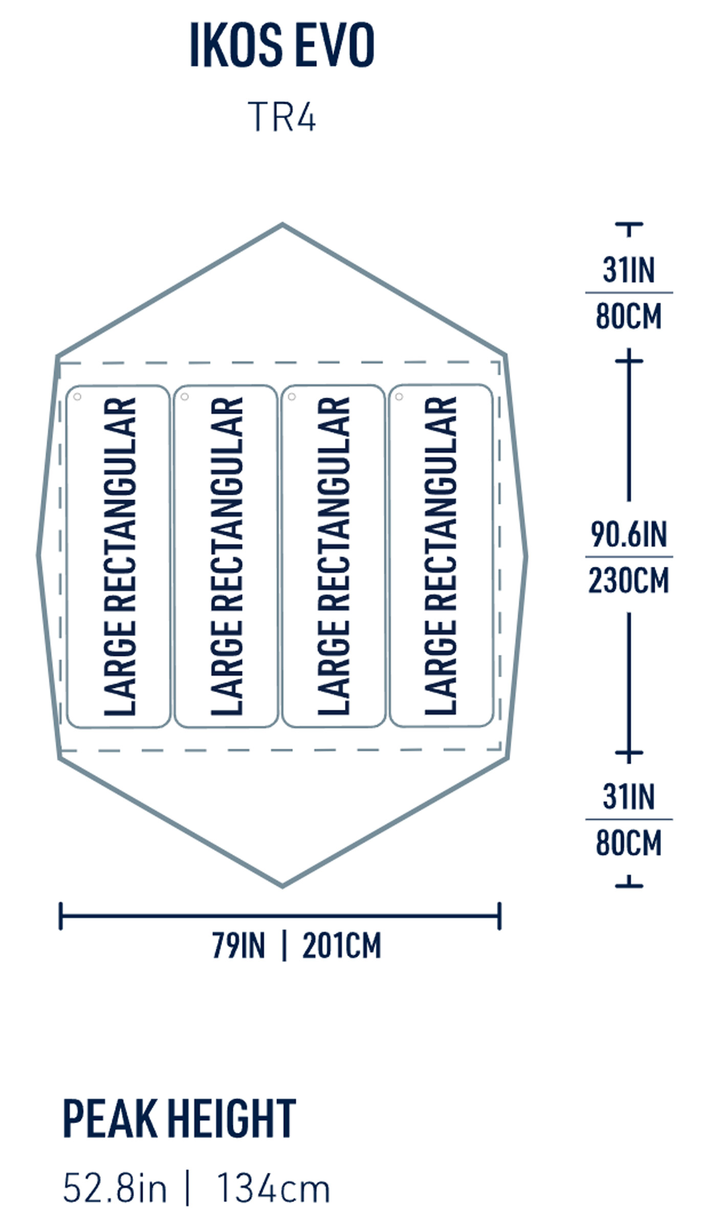 Ikos Evo TR4, 4-Personers Telt