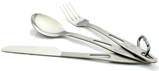 Titanium 3-Pieces Cutlery Set Toaks brands