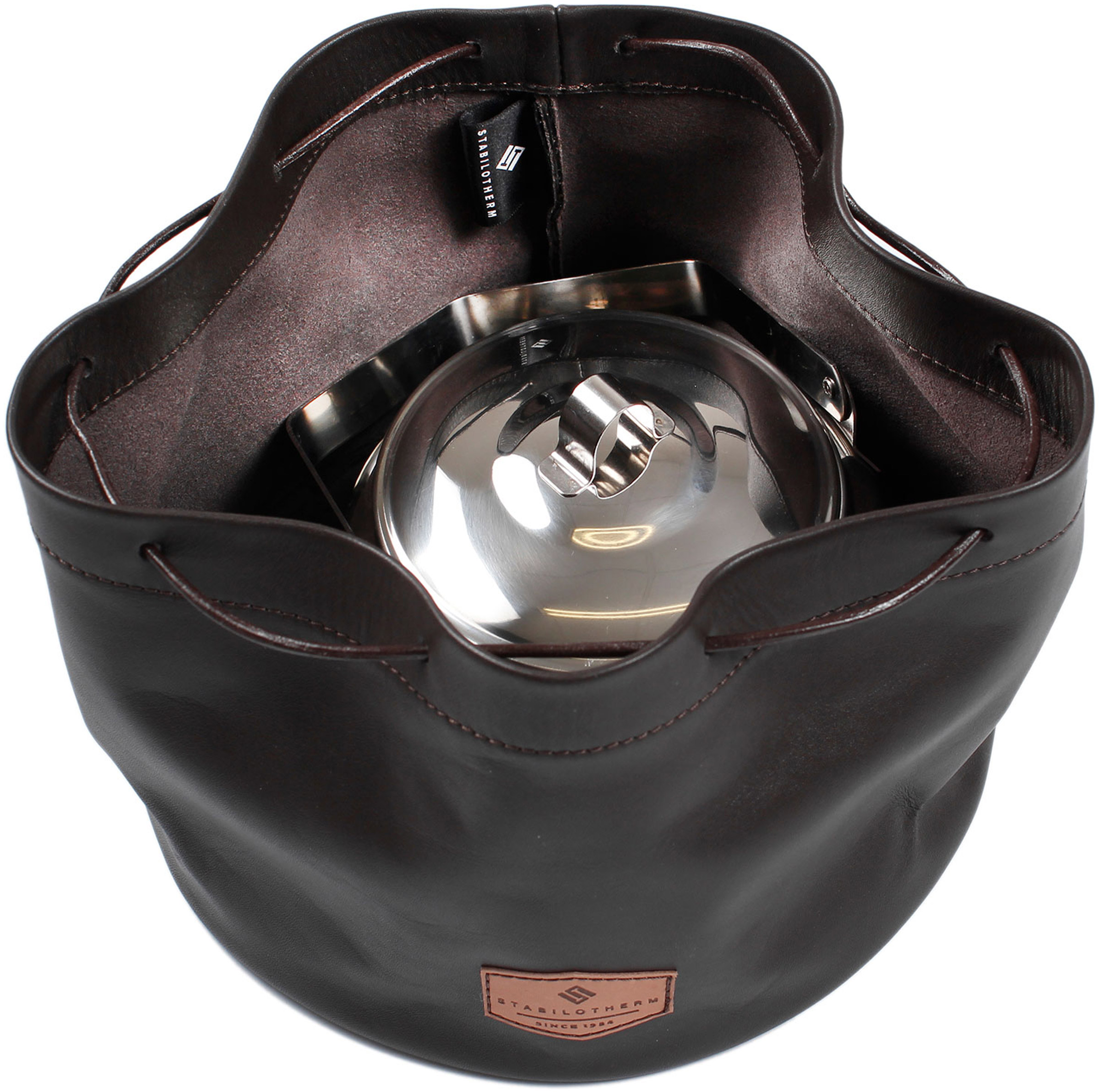 Leather Pouch, Coffee Pot