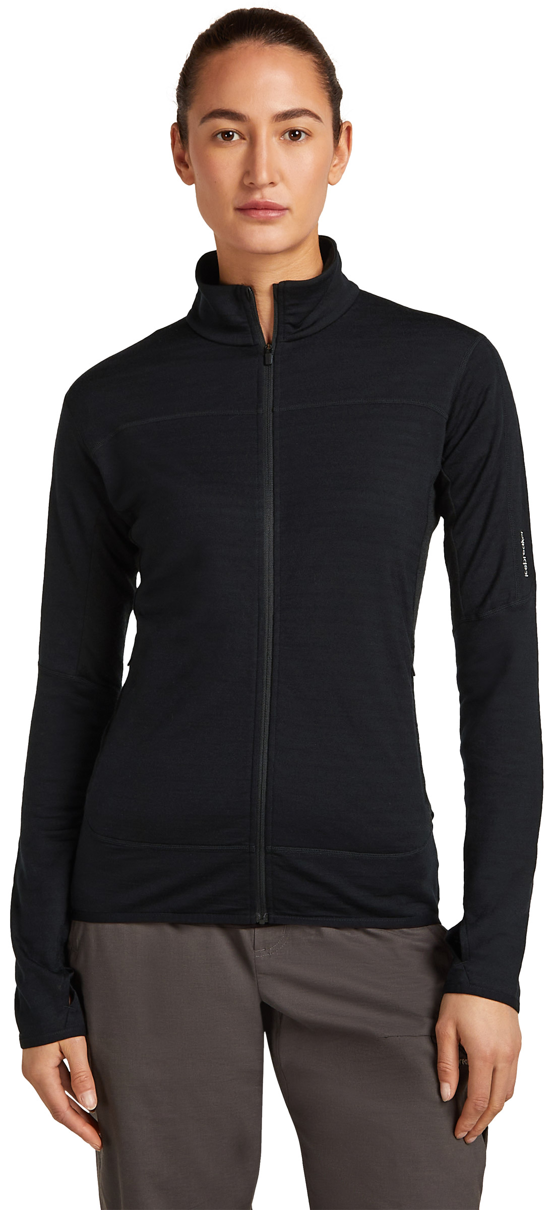 Merino Blend 300 RealFleece Descender LS Zip Dame Icebreaker beklaedning