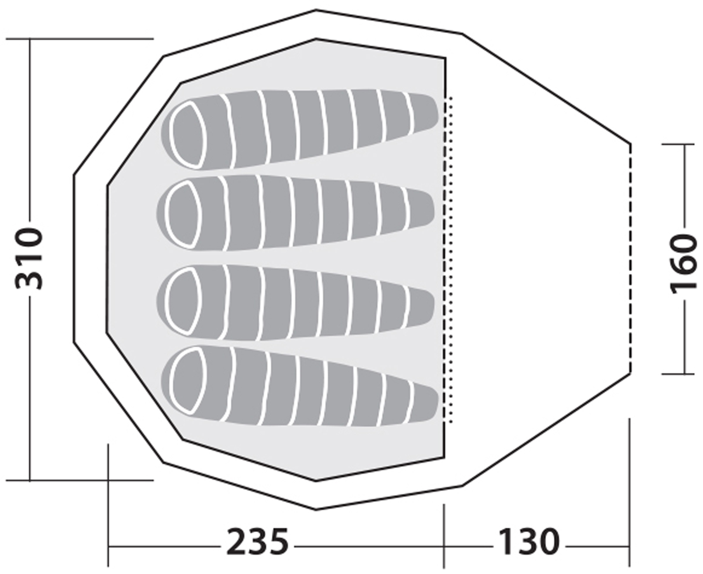 Venturer 4 LW, 4-Personers Telt