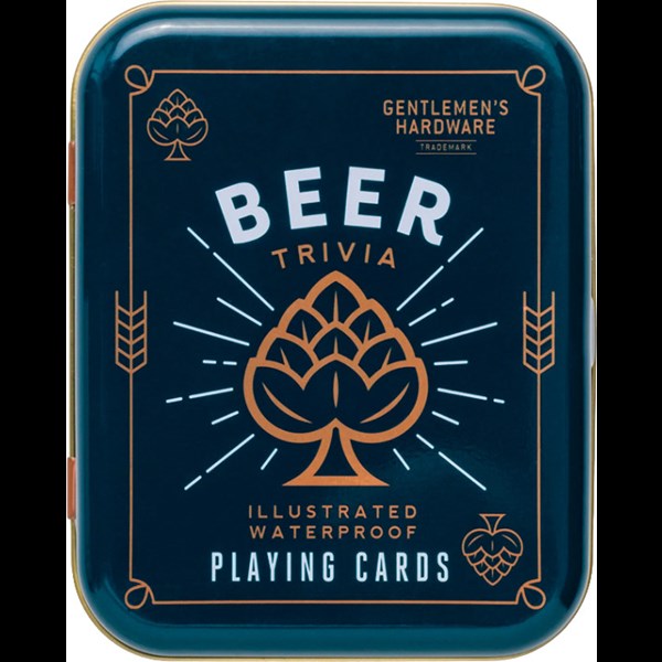 Beer Trivia Waterproof Playing Cards Gentlemen's Hardware Udstyr