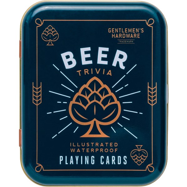 Beer Trivia Waterproof Playing Cards Gentlemen's Hardware Udstyr