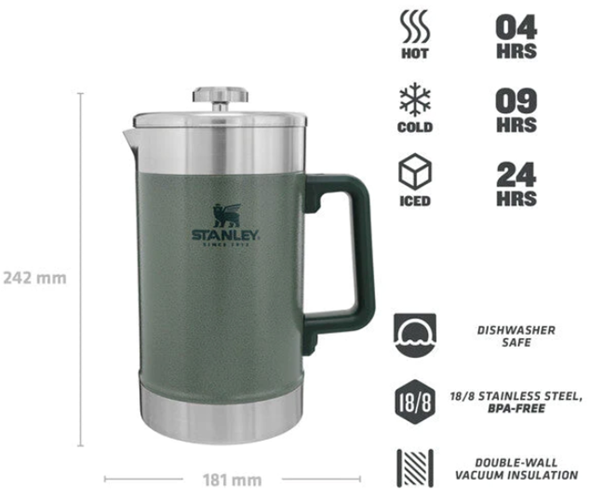 Stay-Hot French Press, 1.4 ltr