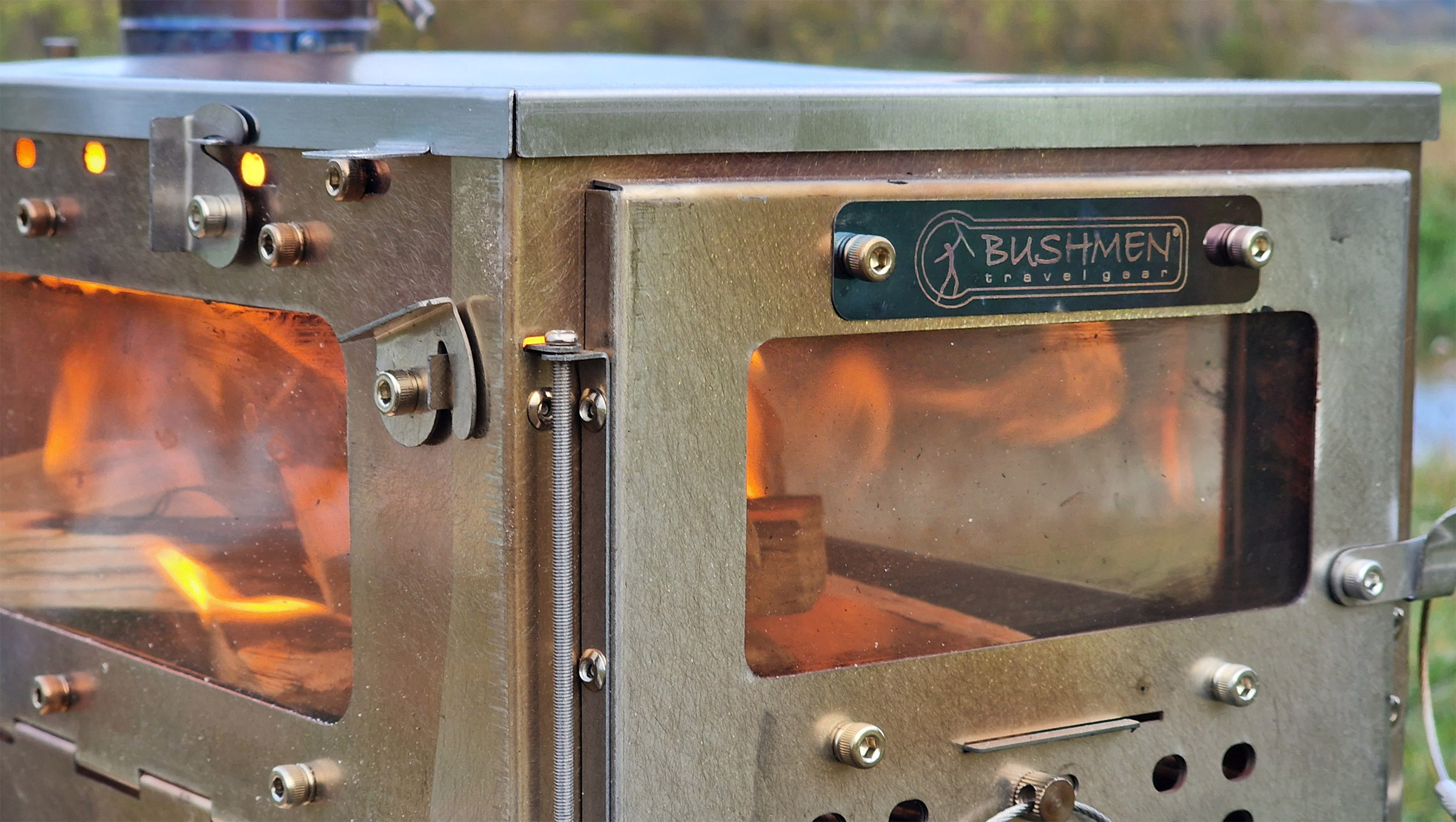 Fastfold Large Camping Stove with 3 Windows