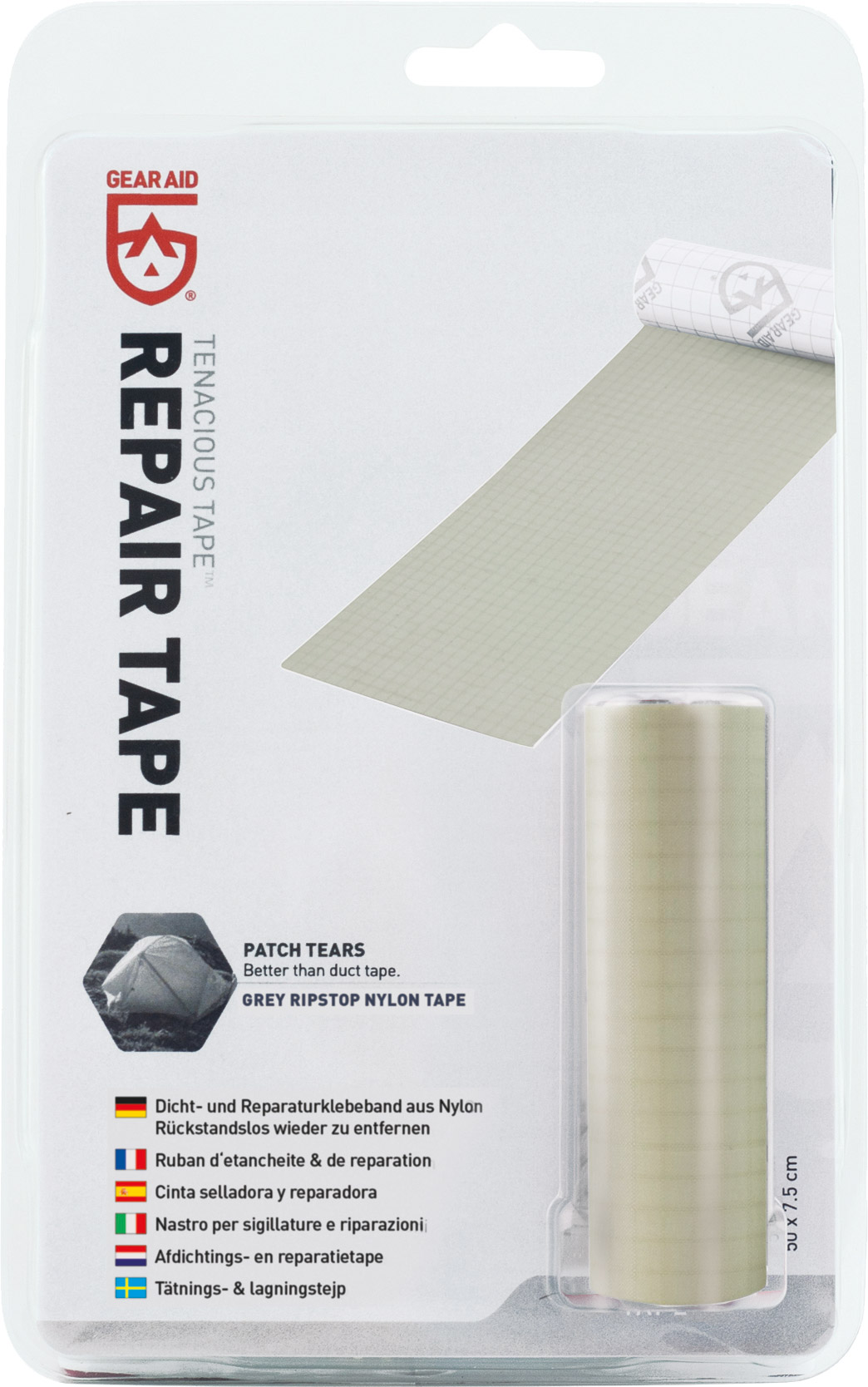 Tenacious Grey Repair Tape Gear Aid brands