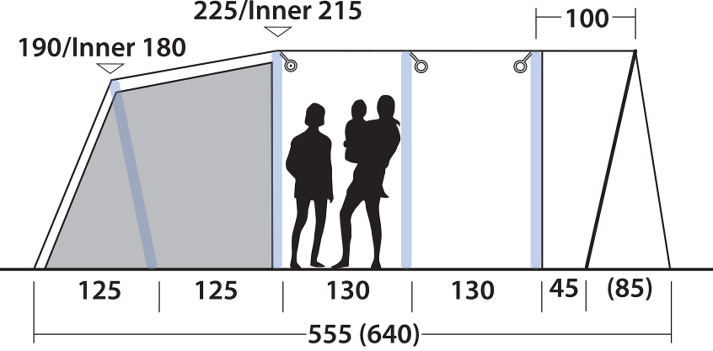 Florida 6 Lufttelt, 6-Personers Telt