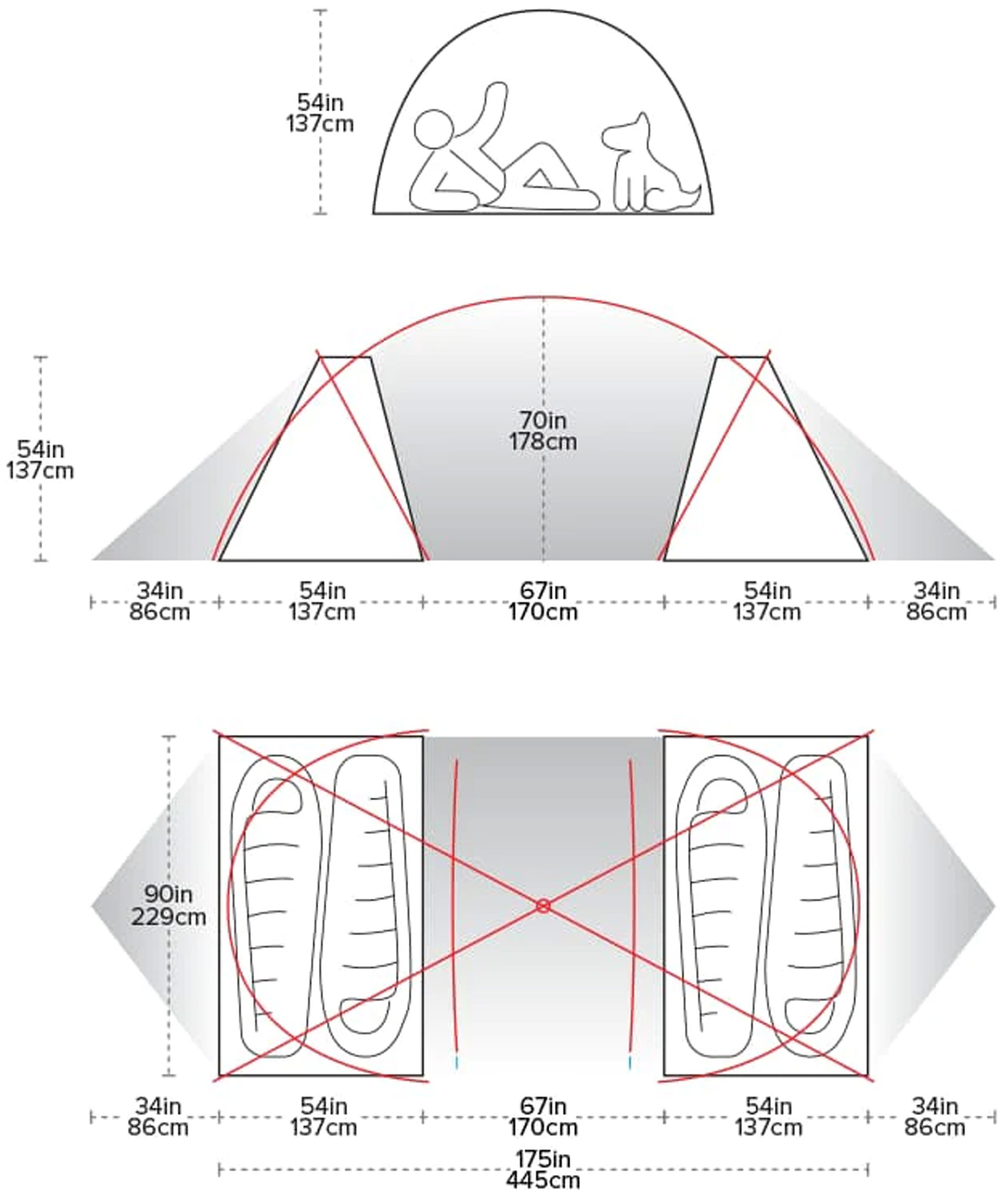Wyoming Trail 4, 4-Personers Telt
