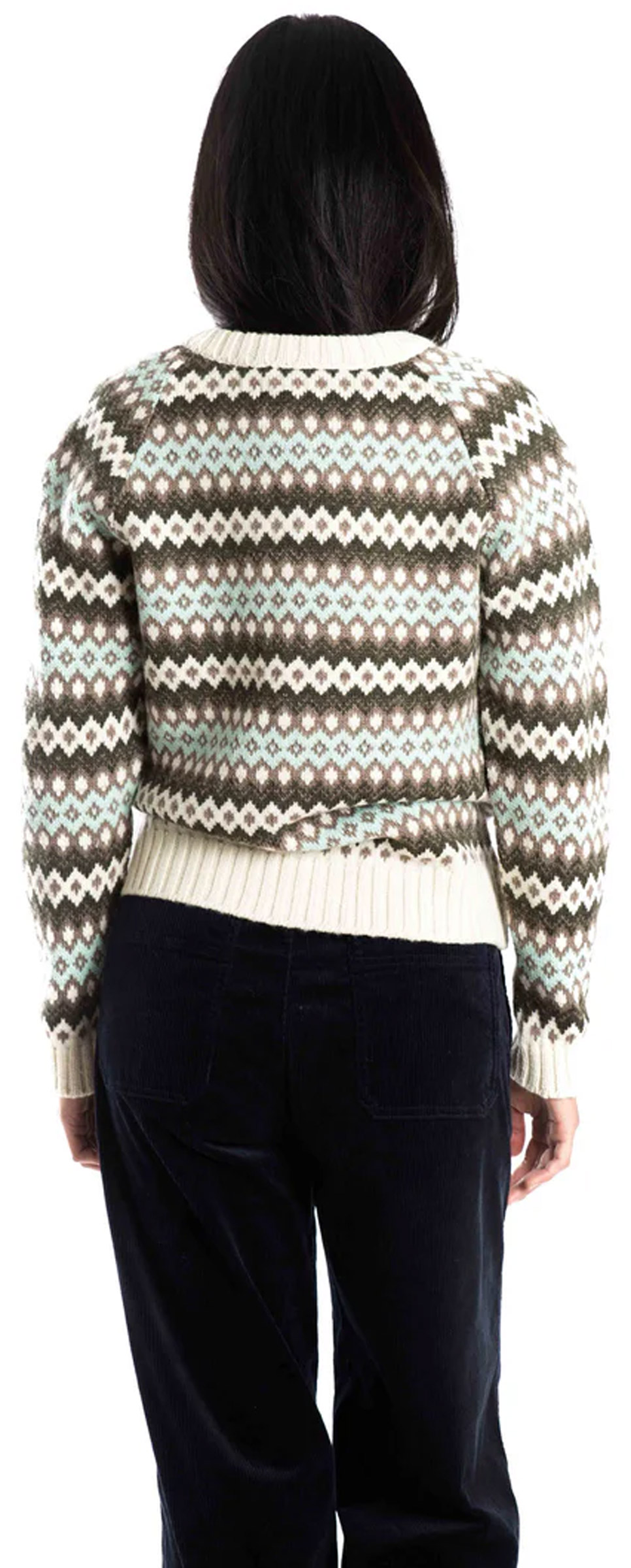 Hazel Cardi Round Neck Dame