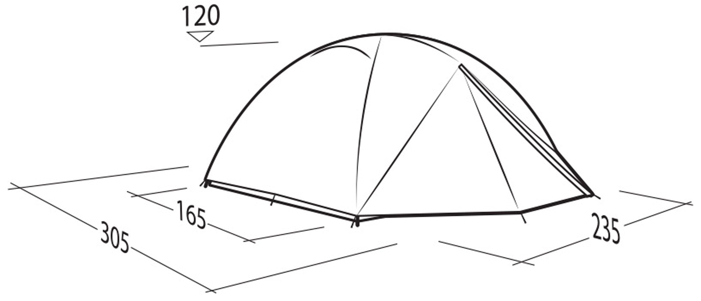 Lodge 3 EXP, 3-Personers Telt